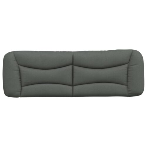 Queen Size Fabric Headboard Cushion Bed Frame Head Pillow Bedhead Pad Dark Grey - Image 5
