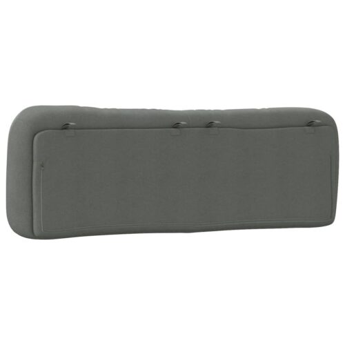 Queen Size Fabric Headboard Cushion Bed Frame Head Pillow Bedhead Pad Dark Grey - Image 7
