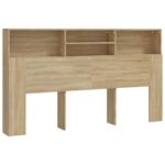 Headboard Cabinet Sonoma Oak 180cm