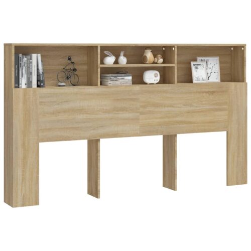 Headboard Cabinet Sonoma Oak 180cm - Image 5