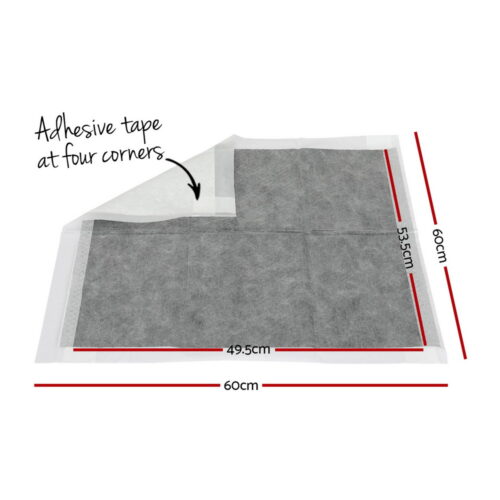i.Pet Pet Training Pads 400pcs 60x60cm Puppy Dog Toilet Pee Indoor Super Absorbent Grey - Image 2