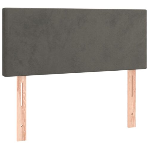 Headboard Dark Grey 100x5x78/88cm Velvet Fabric Bed Frame Head Panel Board