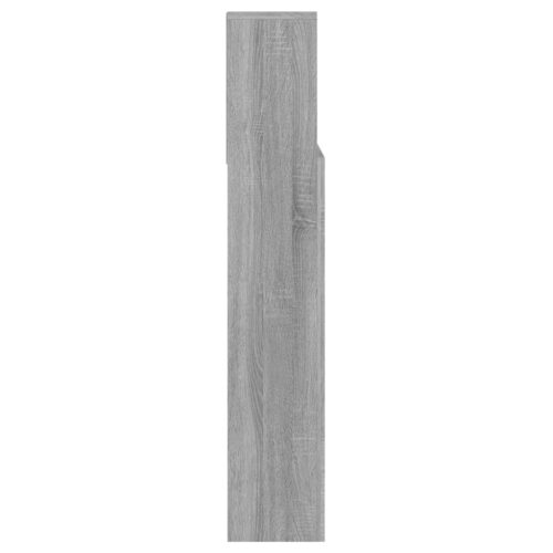 Headboard Cabinet Grey Sonoma 140cm - Image 6