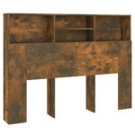 Headboard Cabinet Smoked Oak 140cm