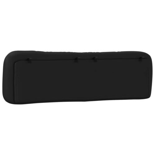 Headboard Cushion Black 180cm Faux Leather - Image 7