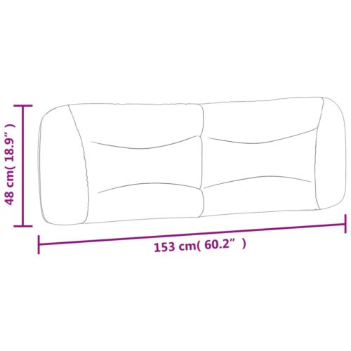 Queen Size Fabric Headboard Cushion Bed Frame Head Pillow Bedhead Pad Dark Grey - Image 10