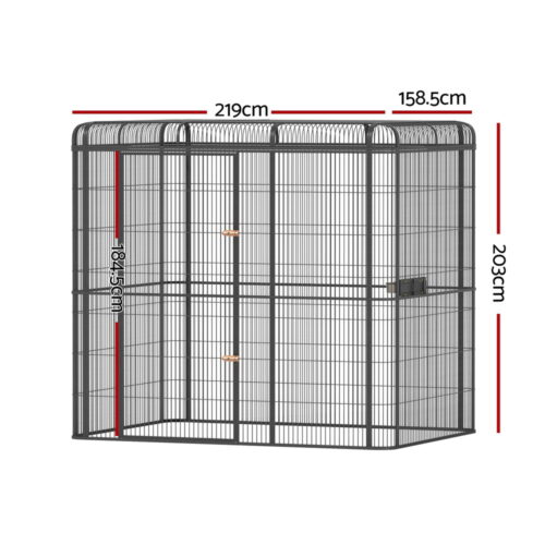 i.Pet Bird Cage Large Walk-in Aviary Budgie Perch Cage Parrot Pet Huge 203cm - Image 2