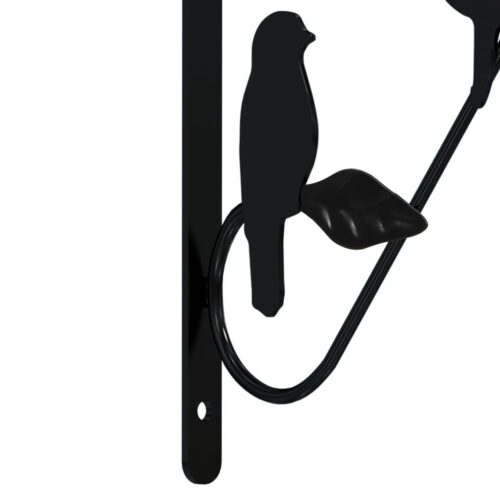 Hanging Basket Brackets 4pcs Black Steel - Image 6
