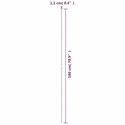 Garden Plant Stakes 30pcs Green 180cm Steel - Image 5