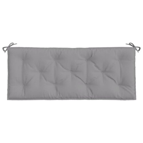 Garden Bench Cushions 2pcs Grey 120x50x7cm Oxford Fabric - Image 5