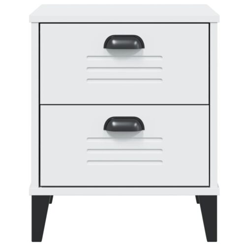 Bedside Cabinet VIKEN White Engineered Wood - Image 6