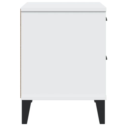 Bedside Cabinet VIKEN White Engineered Wood - Image 7