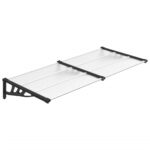 Door Window Canopy Awning Outdoor Patio UV Sun Rain Roof Shield Cover 199x90cm