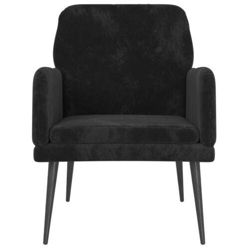 Armchair Black 62x79x79cm Velvet - Image 3