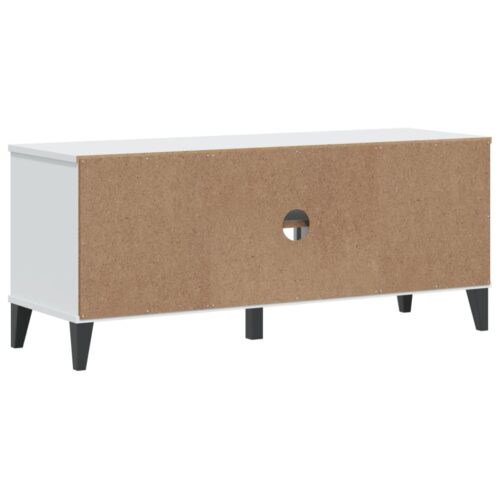 Shoe Bench VIKEN White 106x35x45cm Engineered Wood - Image 7