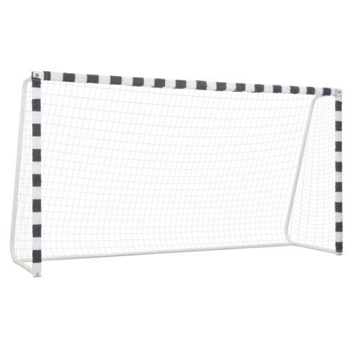 Soccer Goal 300x160x90cm Metal Black White