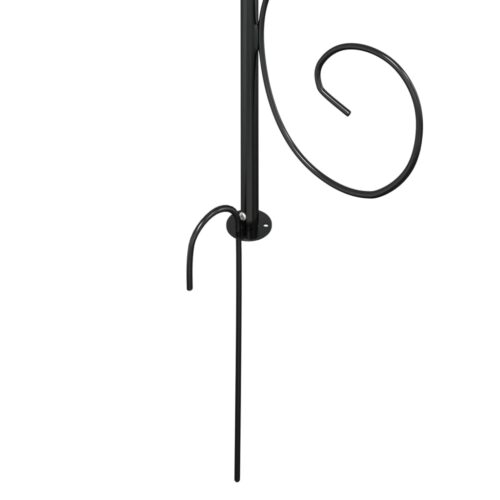 Garden Arch Black 180x255cm Steel - Image 6