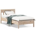 Bed Frame 90x190cm Solid Wood Pine
