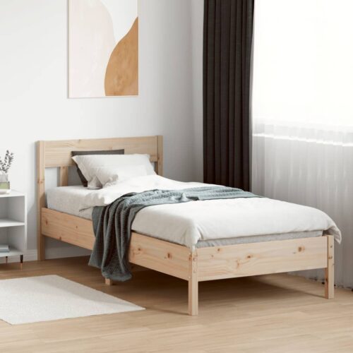 Bed Frame 90x190cm Solid Wood Pine - Image 3