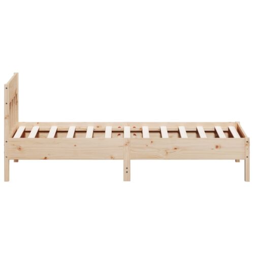 Bed Frame 90x190cm Solid Wood Pine - Image 5