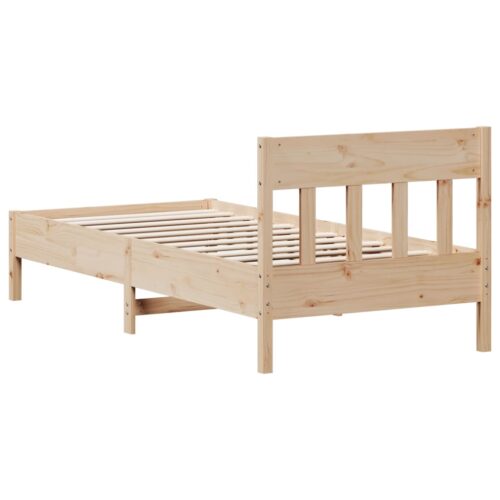Bed Frame 90x190cm Solid Wood Pine - Image 6