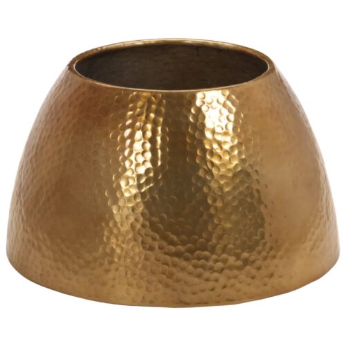 Coffee Table Hammered Aluminium √ò 50x30cm Brass - Image 3