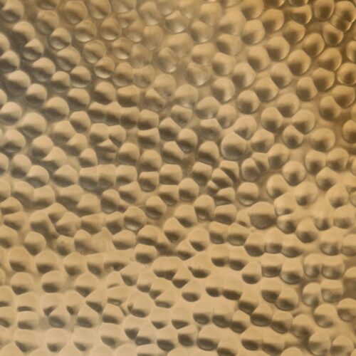 Coffee Table Hammered Aluminium √ò 50x30cm Brass - Image 8