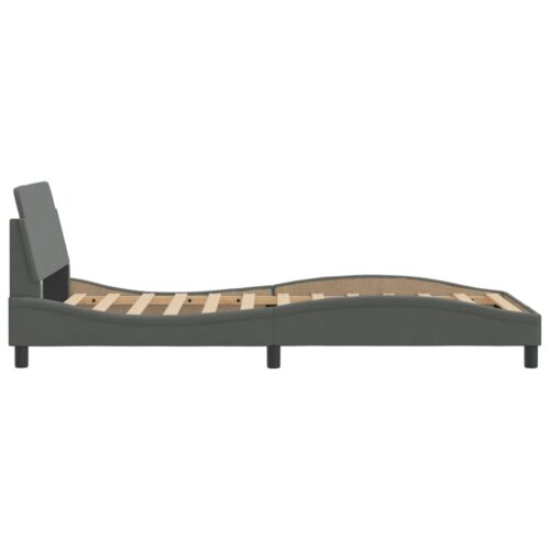 Bed Frame "Dover" Dark Grey 107x203cm King Single Fabric - Image 5