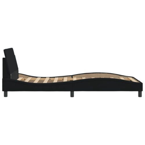 Bed Frame "Dover" Black 107x203cm King Single Fabric - Image 5