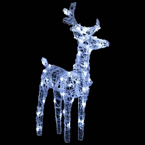 Reindeers Sleigh Christmas Decoration 280x28x55cm Acrylic - Image 5