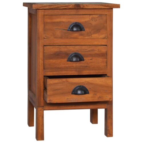 Bedside Cabinet 40x35x60cm Solid Teak Wood - Image 2