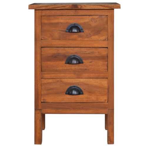 Bedside Cabinet 40x35x60cm Solid Teak Wood - Image 3