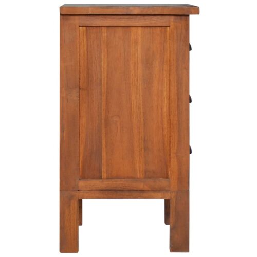 Bedside Cabinet 40x35x60cm Solid Teak Wood - Image 4