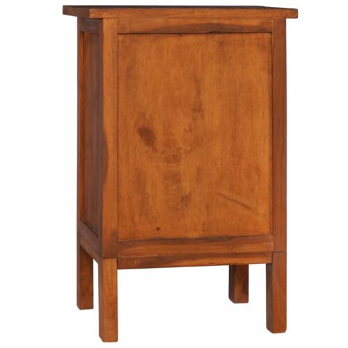 Bedside Cabinet 40x35x60cm Solid Teak Wood - Image 5