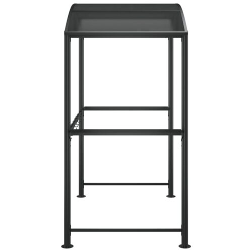 BBQ Gazebo with Side Shelves Anthracite 210x114x230cm Steel - Image 4