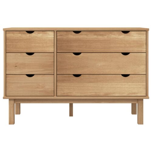 Drawer Cabinet OTTA 111x43x73.5cm Solid Wood Pine - Image 3
