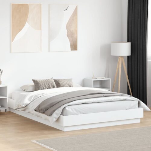 Bed Frame White 150x200cm - Image 3