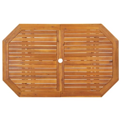 5-Piece Garden Dining Set Acacia Wood Timber Outdoor Patio Furniture - Image 5
