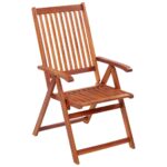 Folding Garden Chairs 4pcs Solid Acacia Wood