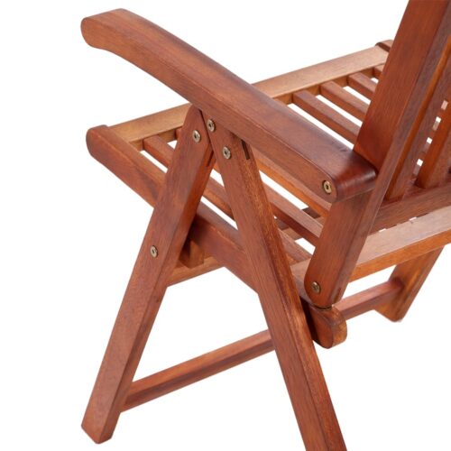 Folding Garden Chairs 4pcs Solid Acacia Wood - Image 8