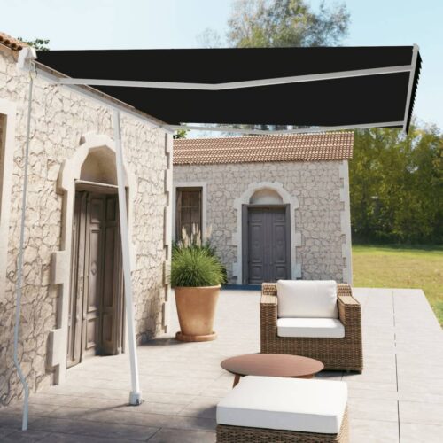 Freestanding Manual Retractable Awning 300x250cm Anthracite