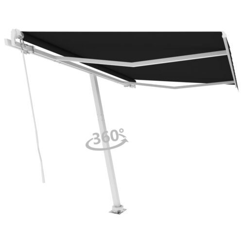 Freestanding Manual Retractable Awning 300x250cm Anthracite - Image 2