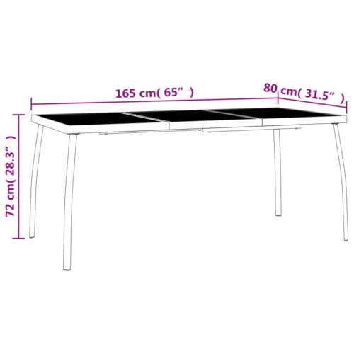 5-Piece Outdoor Dining Set Garden Patio Bistro Chairs Lounge Furniture Setting - Image 10