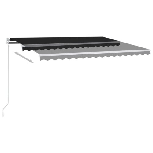 Automatic Retractable Awning with Posts 4x3m Anthracite - Image 6