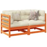 2-Piece Outdoor Sofa Set Garden Patio Lounge Couch Chairs Wood Timber Furniture