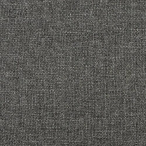 Box Spring Bed with Mattress Dark Grey 153x203cm Queen Size Fabric - Image 9