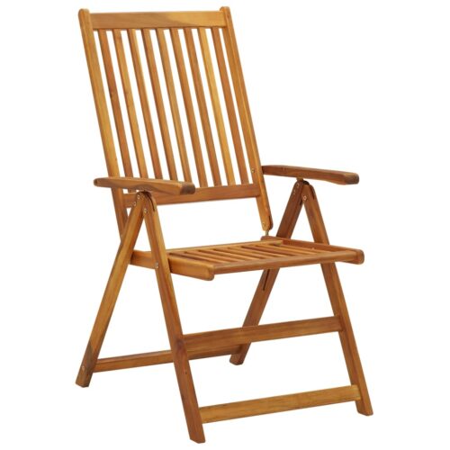 Garden Reclining Chairs 4pcs with Cushions Solid Acacia Wood - Image 3