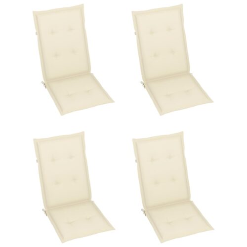 Garden Reclining Chairs 4pcs with Cushions Solid Acacia Wood - Image 6