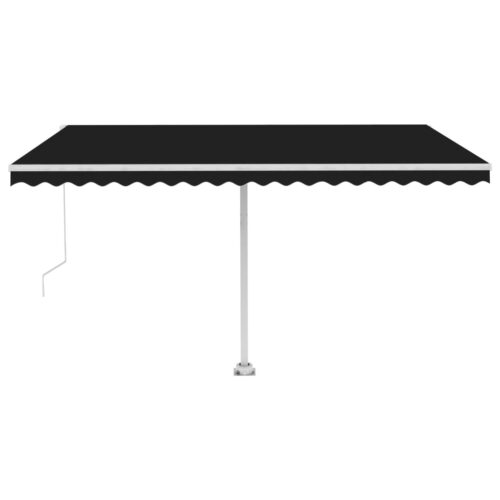 Freestanding Manual Retractable Awning 450x300cm Anthracite - Image 3