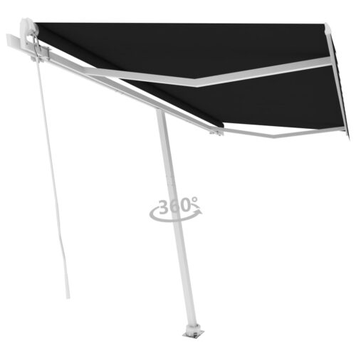 Freestanding Manual Retractable Awning 450x300cm Anthracite - Image 4